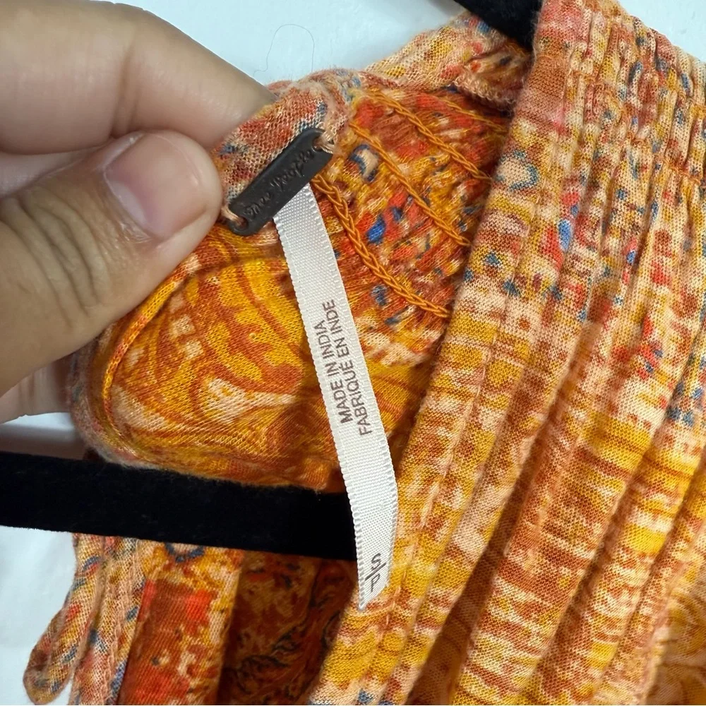 Free People Next Vacation Boho Top Small - Picture 3 of 7